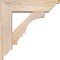 Ekena Millwork Balboa Traditional Smooth Bracket w/ Offset Brace, Douglas Fir, 5 1/2"W x 18"D x 18"H BKT0604X18X18BOA01SDF - alternate 4